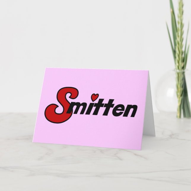 Cartão De Festividades Eu Smitten - mensagem do dia dos namorados (Frente)