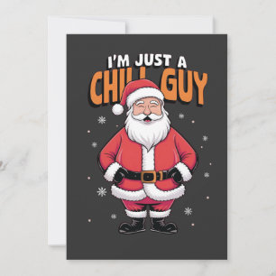 Cartão De Festividades Eu Sou Apenas um Cara Relax Meme Natal Divertido 2
