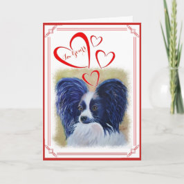 Cartão De Festividades Eu sou SEU OS NAMORADOS PAPILLON PERFEITO
