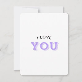 Cartão De Festividades Eu Te Amo