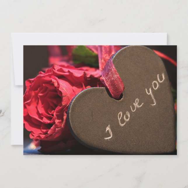 Cartão De Festividades Eu Te Amo (Frente)
