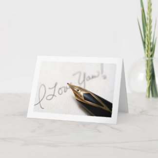 Cartão De Festividades Eu te amo!