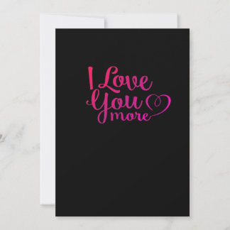Cartão De Festividades Eu Te Amo Mais Design Minimalista Suave