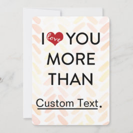 Cartão De Festividades Eu te amo mais que namorados engraçada
