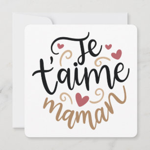 Cartão De Festividades Eu te amo Mamãe: Uma Homenagem Carinhosa
