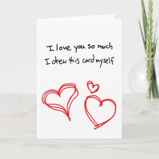 Cartão De Festividades Eu te amo tanto… (Frente)