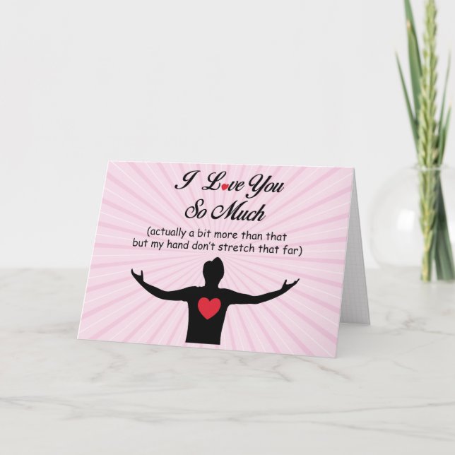 Cartão De Festividades Eu Te Amo Tanto (Frente)