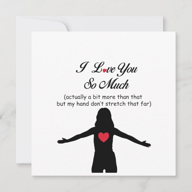 Cartão De Festividades Eu Te Amo Tanto (Frente)