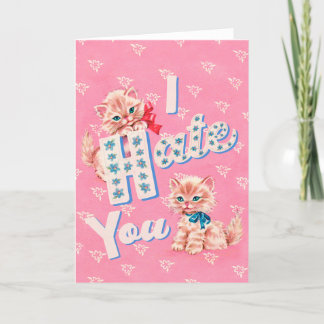 Cartão De Festividades Eu te odeio