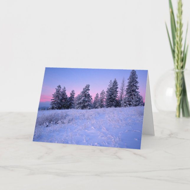 Cartão De Festividades EUA, Washington, Condado de Spokane, Browne Mounta (Frente)