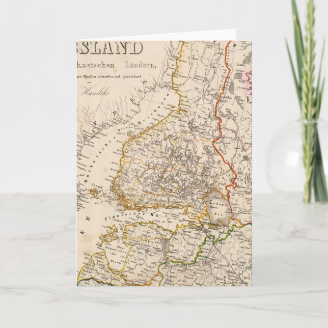 Cartão De Festividades Europa, Rússia, Finlândia 2 (Frente)