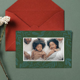 Cartão De Festividades Evergreen Bramble | Foto Botânica Festiva