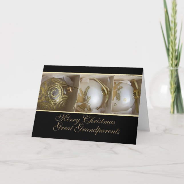 Cartão De Festividades Excelente Avós Feliz Natal (Frente)