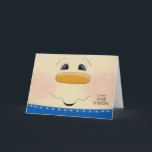 Cartão De Festividades Excelente - cara feliz do boneco de neve do Natal<br><div class="desc">Envie um Natal doce que cumprimenta a um excelente especial - neto com este fim acima de uma cara feliz do boneco de neve. Aperfeiçoe o cartão de Natal para um neto novo. Cortesia gráfica parcial de Trina Clark.</div>