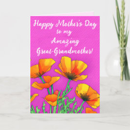 Cartão De Festividades Excelente Personalizado - Avó - Dia de as mães Cor
