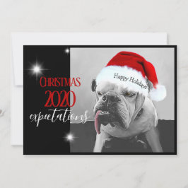 Cartão De Festividades Expectativas de Natal de 2020, Huey de chapéu de P