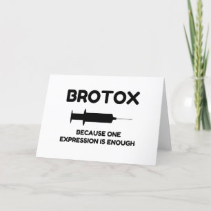 Cartão De Festividades Expressão Botox