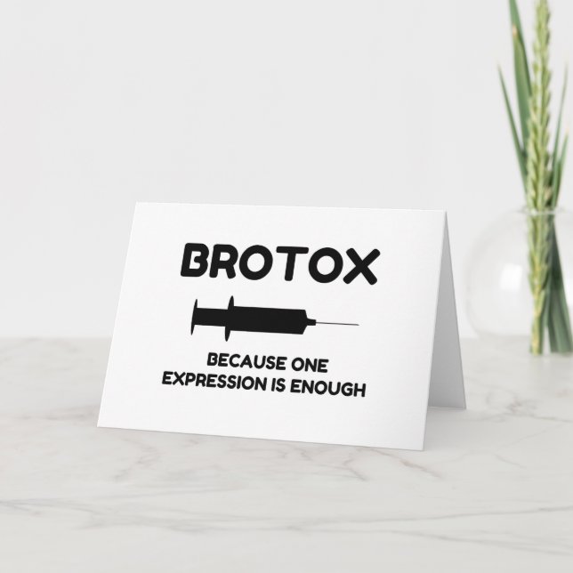 Cartão De Festividades Expressão Botox (Frente)