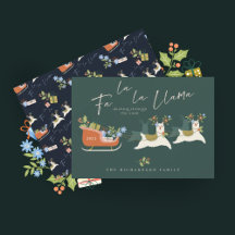 Fa La Christmas Llama Reindeers & Sleigh Gifts