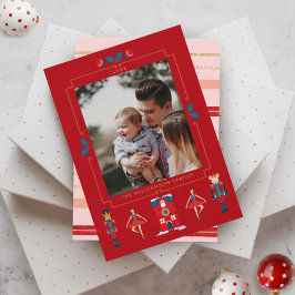 Cartão De Festividades Fa La Christmas Nutcracker Balé Dancer