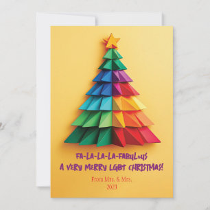 Cartão De Festividades Fa-la-la-la-Fabuloso: Um Natal LGBT Muito Feliz!
