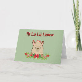 Cartão De Festividades Fa La Llama