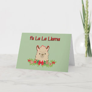 Cartão De Festividades Fa La Llama