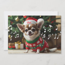 Fa La Singing Chihuahua Personalizado
