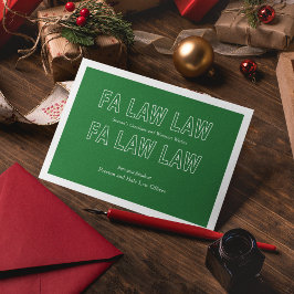 Cartão De Festividades Fa Law Law Funny Lawyer Joke Christmas