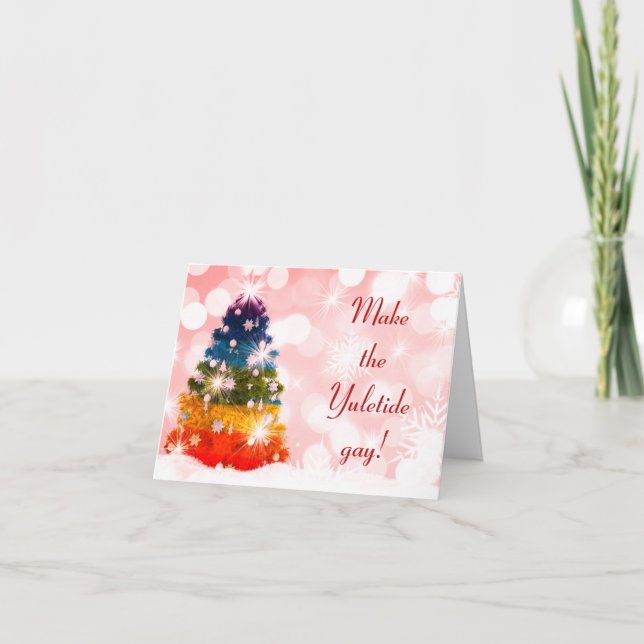 Cartão De Festividades Faça o gay de Yuletide! (Frente)
