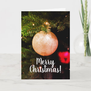 Cartão De Festividades Faça sua própria foto de Natal vintage