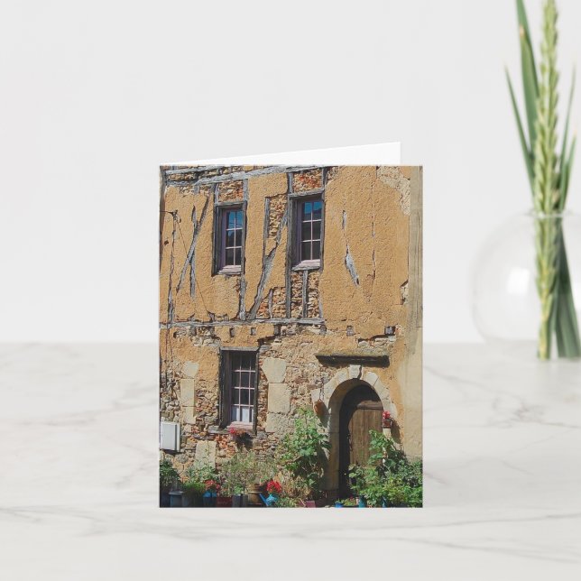 Cartão De Festividades Fachada francesa (Frente)