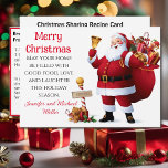 Cartão De Festividades Fácil Boef estroganoff Receita Compartilhando Nata<br><div class="desc">Que ideia divertida de trocar receitas com amigos. Personalize com sua receita favorita. Conveniente tamanho 5 x 7. Você tem a opção do envelope NO se você pretende entregá-lo pessoalmente.</div>