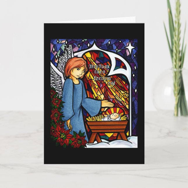 Cartão De Festividades Factum est do caro de Verbum (Frente)