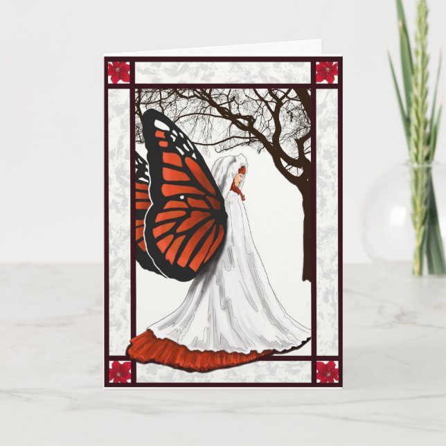 Cartão De Festividades Fada de Natal (Frente)