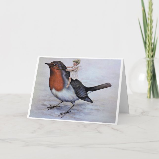 Cartão De Festividades Fada do Natal (Frente)