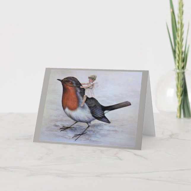 Cartão De Festividades Fada do Natal (Frente)