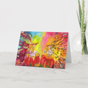 CARTÃO DE FESTIVIDADES FADAS DO AMANHECER