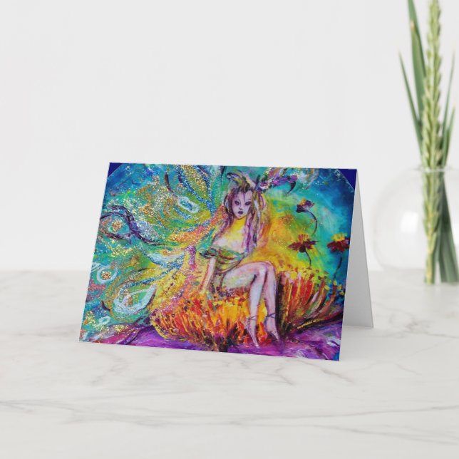 CARTÃO DE FESTIVIDADES FAIRY NA NOITE (Frente)