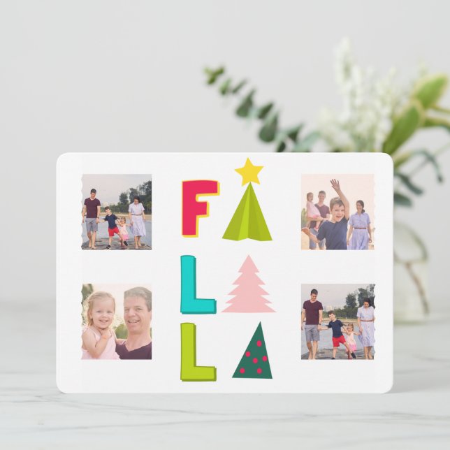 Cartão De Festividades falala llama (Em pé/Frente)