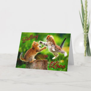 Cartão De Festividades Falling in Love, Valentine's Day