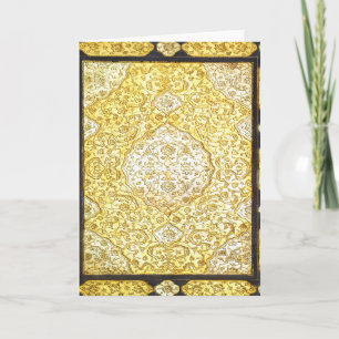 Cartão De Festividades Falln Sagrado Dourado