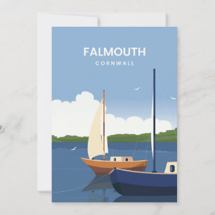 Cartão De Festividades Falmouth Cornwall viagem
