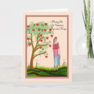 Cartão De Festividades Falta-te no Dia de os namorados Card