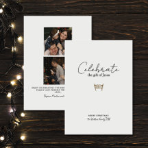 Família Cristã Foto Religiosa da Natividade Elegan