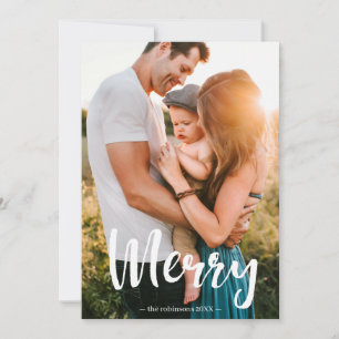 Cartão De Festividades Família de Colagem de Fotos de Sobreposição de Scr