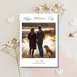 Cartão De Festividades Família de Dias de os namorados Brancos Pretos de 