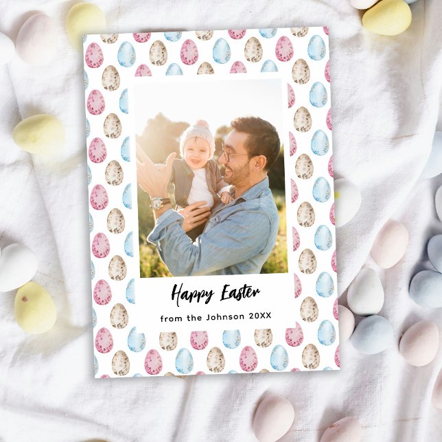 Cartão De Festividades Família de fotos do felz pascoa (Criador carregado)