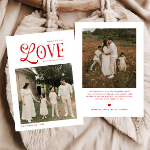 Cartão De Festividades Família do Amor Moderno Foto Feliz Dia dos Namorad