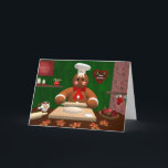 Cartão De Festividades Família do pão-de-espécie: Padeiro pequeno<br><div class="desc">Surpreenda seus família ou amigos com um cartão engraçado da família do pão-de-espécie ou convide-os a um partido do cozimento!</div>